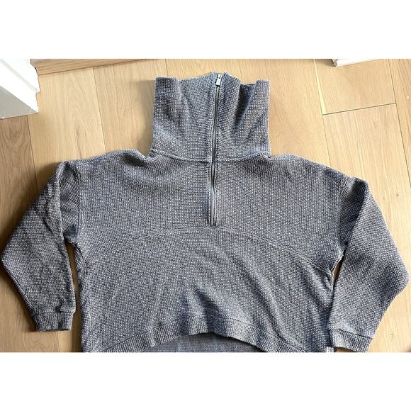 Sweaty Betty Restful Boucle Half Zip Sweatshirt - Large - Picture 2 of 6